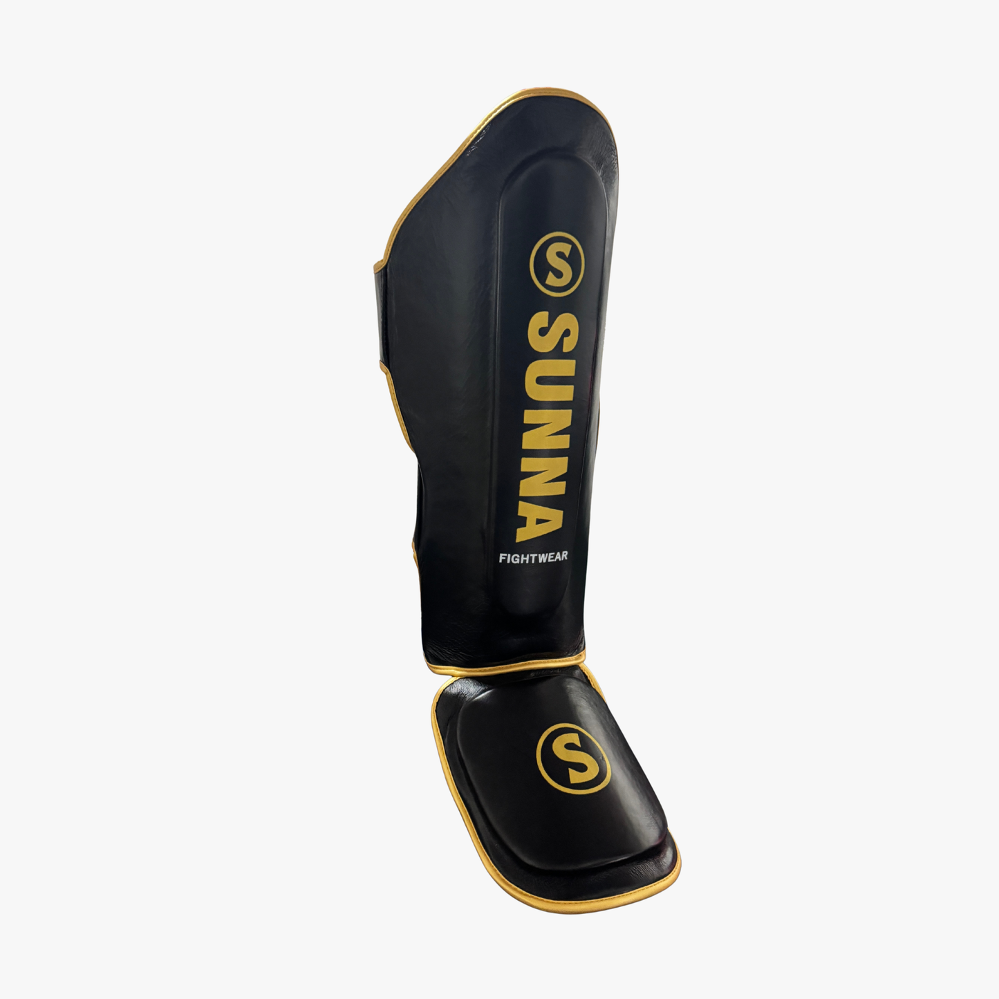 Sunna sparring shin guards rear fastening view