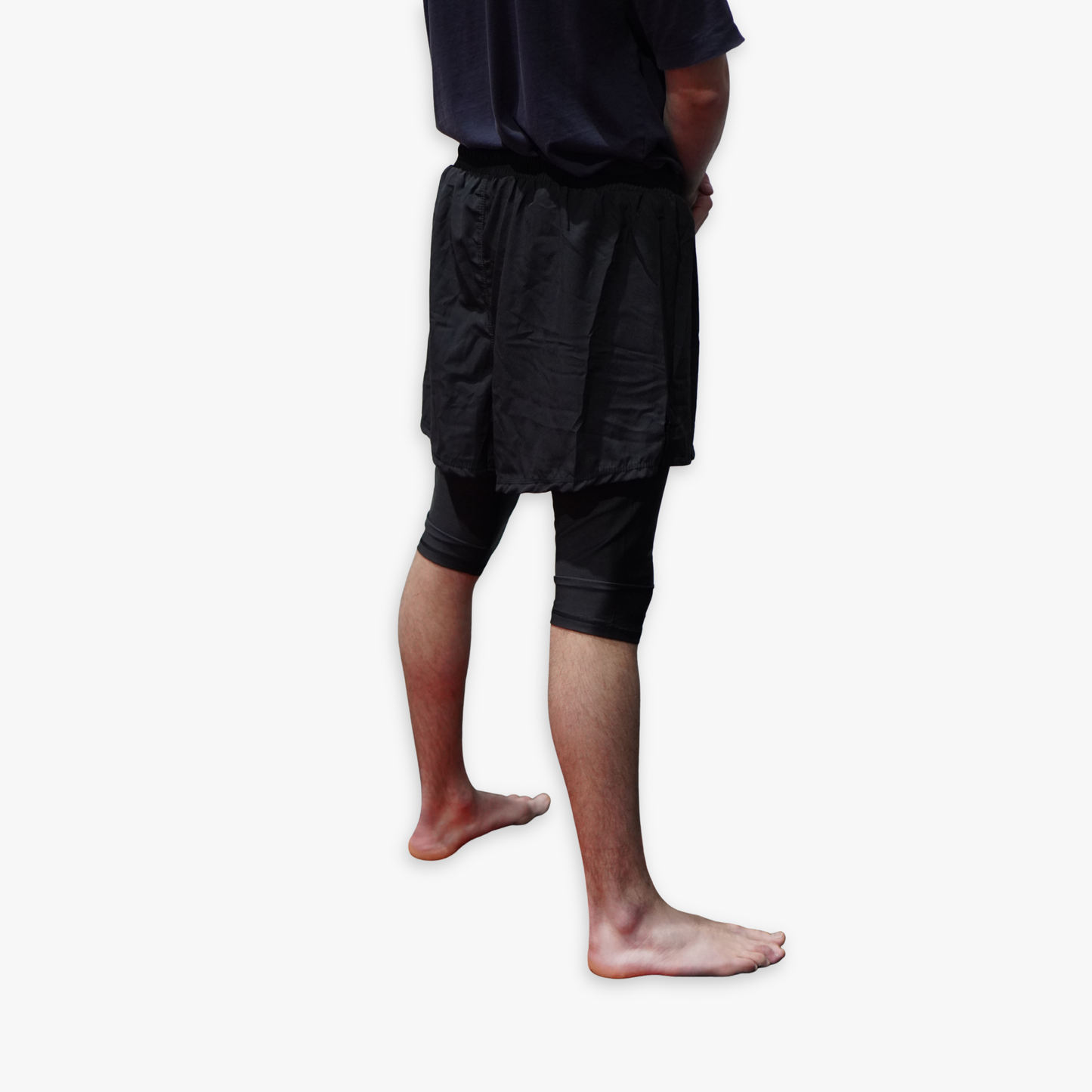 Sunna Fightwear Black Range Awrah Hybrid Training Shorts – Adults Modest MMA & Grappling Shorts