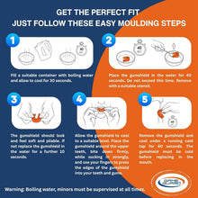 Instructions for how to mould a gumshield
