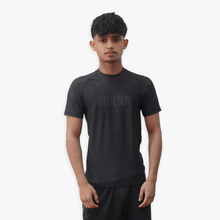 Essential Series rashguard front view - Sunna Fightwear no-gi compression shirt for BJJ grappling training
