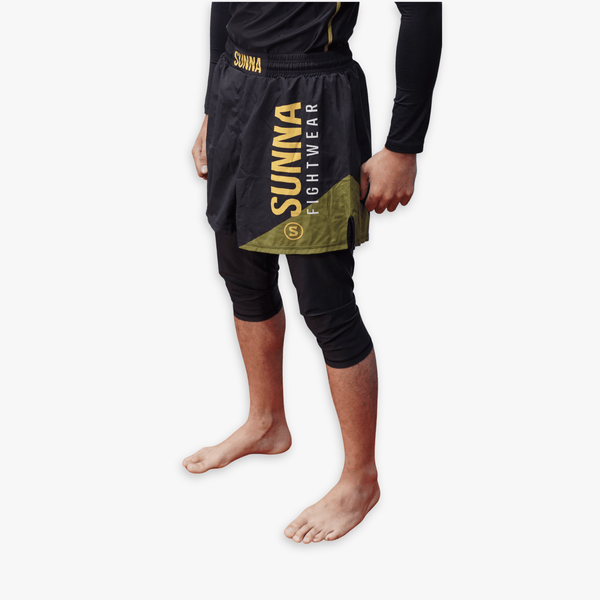 Sunna Fightwear Awrah modest training shorts - Islamic MMA grappling shorts for Muslim fighters adults and kids