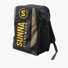 Sunna Fightwear combat sports backpack - premium travel bag for fighters with multiple compartments for gi boxing gloves equipment
