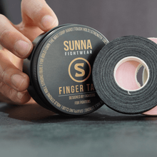 Premium finger tape for BJJ close-up - Sunna Fightwear 3 pack athletic tape for grappling hand protection