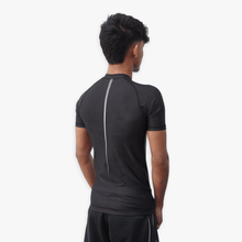 Sunna Fightwear Line Series rashguard back angle - BJJ compression top with moisture-wicking performance fabric
